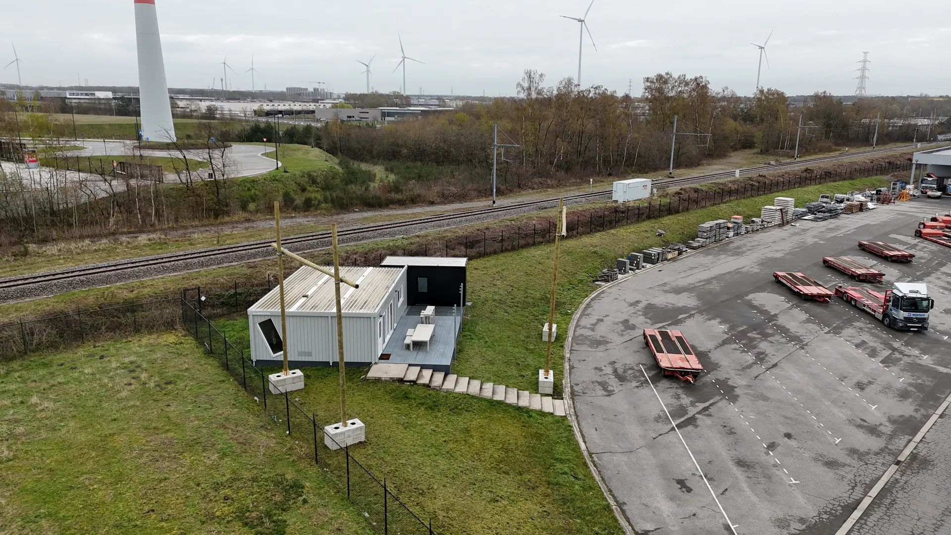 Beschermingsportiek terrein