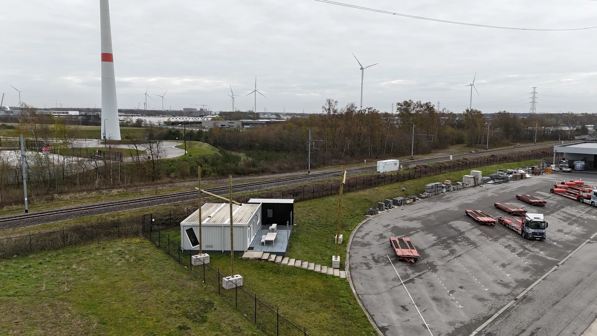 Beschermingsportiek terrein